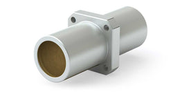 Plain Linear Bearings - Square Flange, Center Mount, Double Wide | Plain Linear Bearing CFPM (Metric) Square Center Flange 