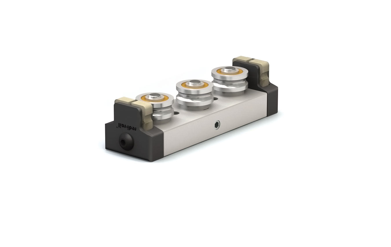 RRS65A-3R-SS 65mm Redi-Rail ISO Metric Linear Guide Rail Carriage  Preload: Adjustable Rollers: 3