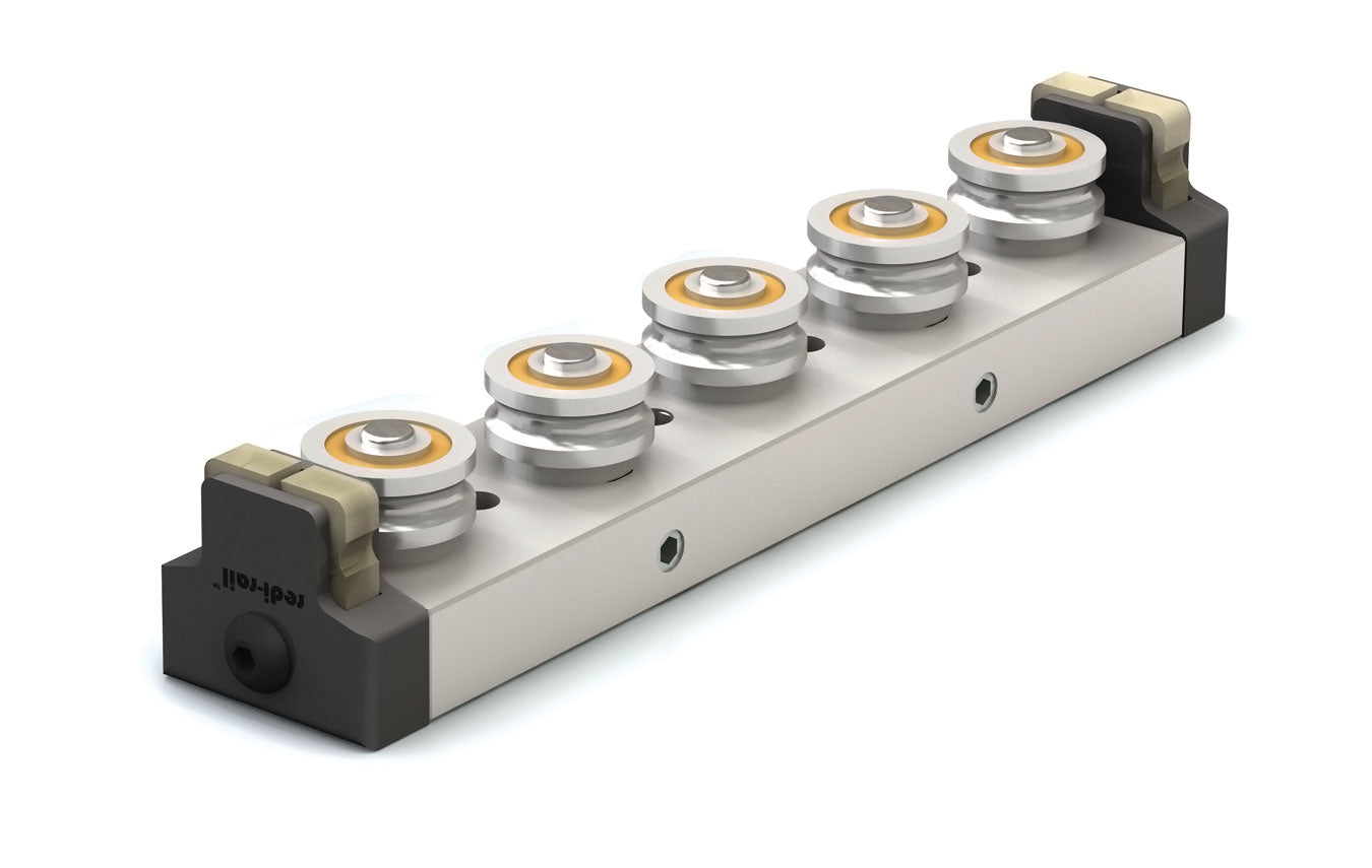 RRS30A-5 30mm Redi-Rail ISO Metric Linear Guide Rail Carriage  Preload: Adjustable Rollers: 5