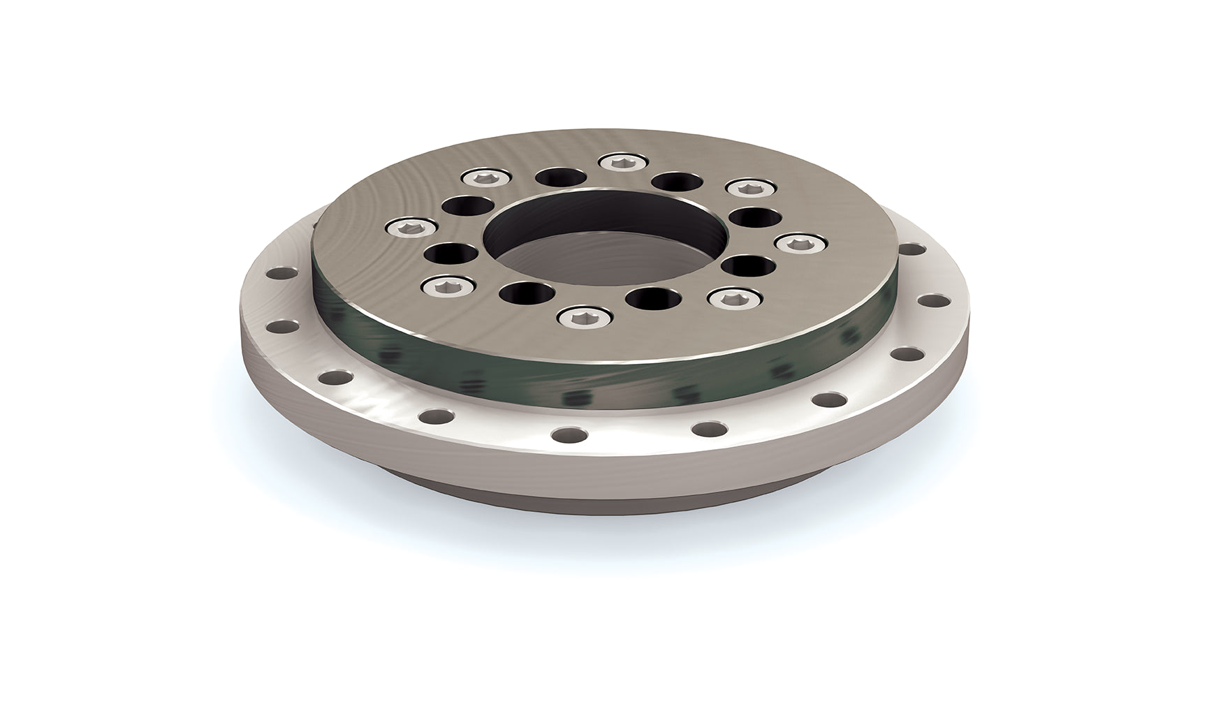 Plain Slew Ring Bearing Series: SRB, SRB-P03-0050-0162-ALEN-HTD8M, Family: High Load, I.D.: 50mm, O.D.: 162mm, Ring Material: Aluminum, Geared Teeth: External Teeth, Tooth Profile: Toothed Belt HTD8M,