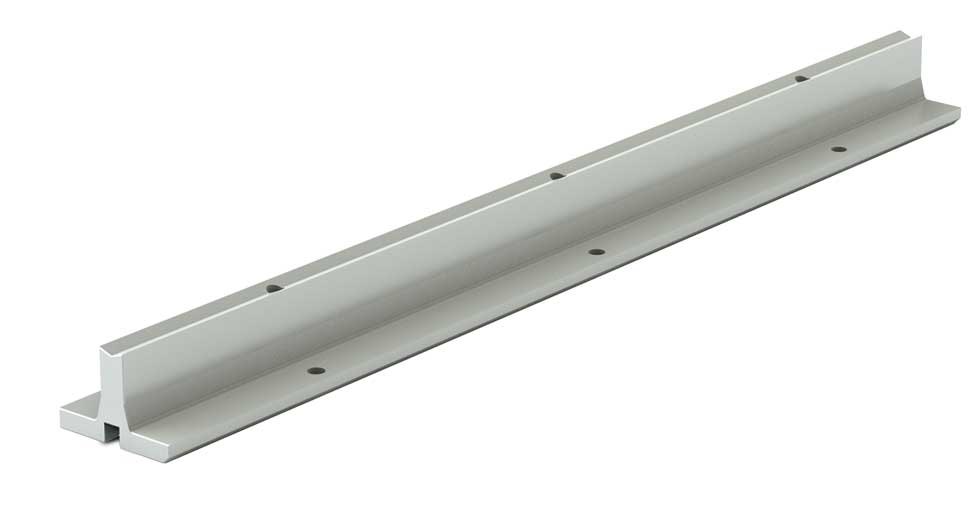 SRM40PD-0600-SL Linear Aluminum Support Rail Pre-Drilled (40 mm, 600 mm)