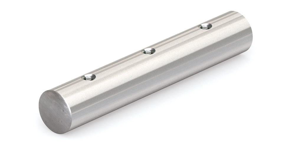 Pre-Drilled Linear Shaft - Carbon Steel - NIPDM25-1000-SL Diameter: 25mm Length: 1000mm