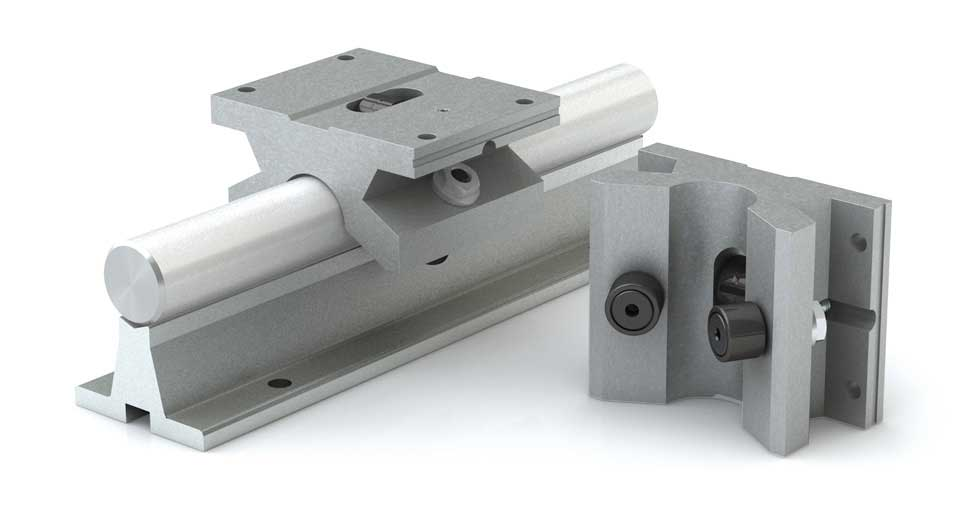 MSPB-25-OPN-S, Single Roller Pillow Block for 25 mm Shaft Diameter