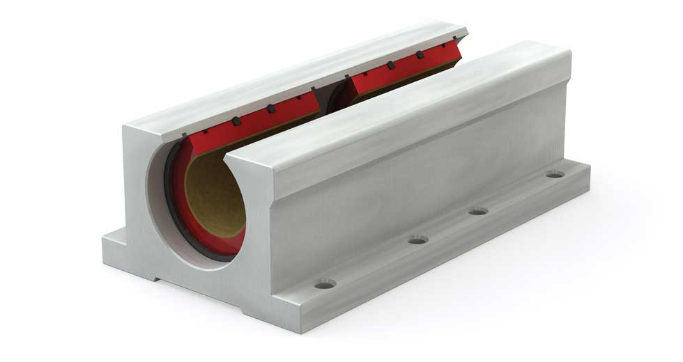 Twin Pillow Block Bearing - 1 inch ID