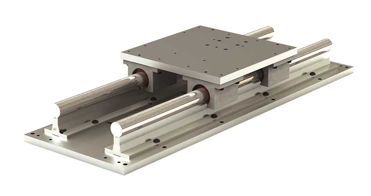 Linear Actuator - Simplicity RPS Series RPS-0800-036-000 Shaft Diameter: 1/2" Shaft Material: Alloy Steel Rail Length: 036.000"