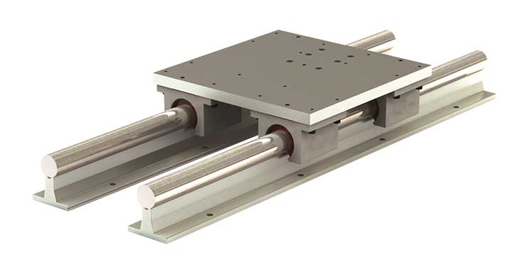 Linear Actuator - Simplicity RS Series RS-3200-024-000 Shaft Diameter: 2" Shaft Material: Alloy Steel Rail Length: 024.000"